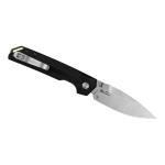 Kershaw Iridium Folding Pocket Knife, 3.45 inch MagneCut Steel Blade, Stonewashed Finish, Black Handle, Made in the USA