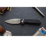 Kershaw Iridium Folding Pocket Knife, 3.45 inch MagneCut Steel Blade, Stonewashed Finish, Black Handle, Made in the USA