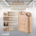 5 Gallon Scepter Military Water Container - Sand