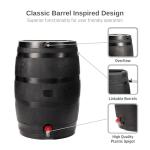 50-Gallon Recycled Plastic Rain Collection Barrel