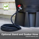 50-Gallon Recycled Plastic Rain Collection Barrel