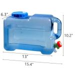 Portable 3.17 Gallon Water Container with Spigot