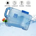 Portable 3.17 Gallon Water Container with Spigot
