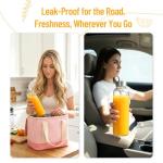 Set of 6 Reusable 18 oz Glass Bottles