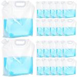 20 Pack 1.3 Gallon Collapsible Water Storage Bags