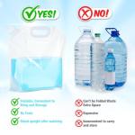 20 Pack 1.3 Gallon Collapsible Water Storage Bags