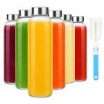 Sursip 18oz Reusable Glass Water Bottle Set