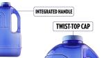1 Gallon BPA Free Blue Water Bottle with Handle