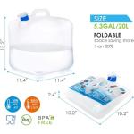 Collapsible BPA-Free Water Containers with Spigot (10-Pack)