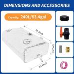 240L Portable Water Storage Bladder Container