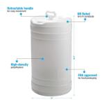 15 Gallon Food Grade Water Storage Drum