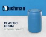Bushman 55 Gallon Stackable Blue Storage Drum
