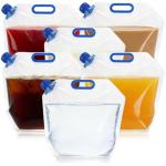 Collapsible 1.5 Gallon Water Container Bags - 6 Pack