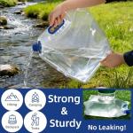 Collapsible 1.5 Gallon Water Container Bags - 6 Pack