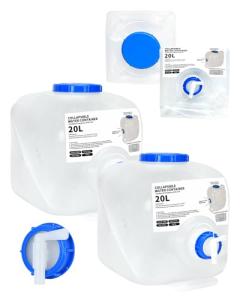 2 Pack Portable 5.3 Gallon Water Containers