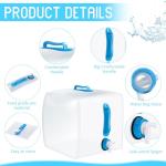 Collapsible Water Container Set for Camping and Emergencies