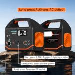 266Wh Portable Power Station with AC Outlet