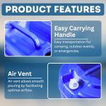 Stackable 5-Gallon Water Storage Containers with Spigot