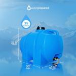 WaterPrepared 35 Gallon Portable Water Tank