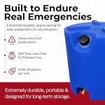 30 Gallon Stackable Water Storage Tank - 2 Tanks & Treatment Kit