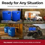 30 Gallon Stackable Water Storage Tank - 2 Tanks & Treatment Kit