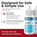 30 Gallon Stackable Water Storage Tank - 2 Tanks & Treatment Kit