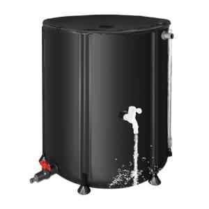 Collapsible 50 Gallon Rain Barrel for Water Collection