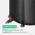 Collapsible 50 Gallon Rain Barrel for Water Collection
