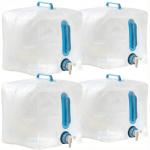 4-Pack Collapsible Water Containers with Spigot