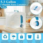 4-Pack Collapsible Water Containers with Spigot