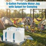 4-Pack Collapsible Water Containers with Spigot