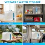 4-Pack Collapsible Water Containers with Spigot