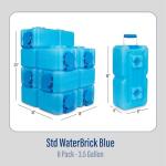 WaterBrick 3.5 Gallon Stackable Water Storage Containers