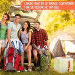 3-Pack Foldable Water Containers with Spigot