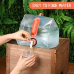 3-Pack Foldable Water Containers with Spigot