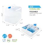 ITRAZ Collapsible Water Container Jug, 4 Gallon