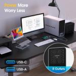 Goldenmate 1500VA Surge Protector with Lithium Battery