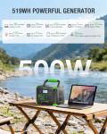 GRECELL 500W Portable Solar Power Station