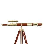 Vintage Brass Telescope with 64x Magnification