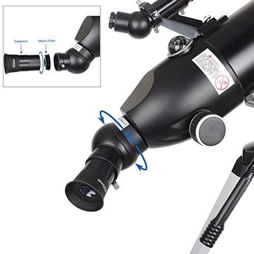 80mm Motorized Telescope Mount for Astronomy Beginners