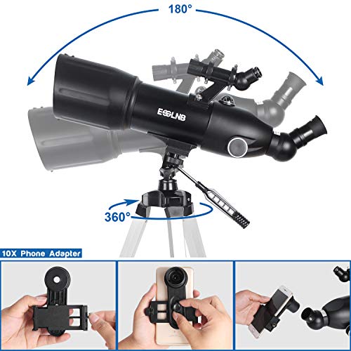 80mm Motorized Telescope Mount for Astronomy Beginners