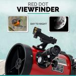 AmScope 130mm Reflector Telescope with Equatorial Mount