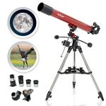 AmScope 80mm Refractor Telescope with Equatorial Mount