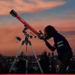 AmScope 80mm Refractor Telescope with Equatorial Mount