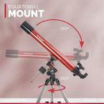 AmScope 80mm Refractor Telescope with Equatorial Mount