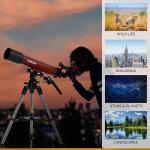 AmScope 102mm Refractor Telescope with Alt-AZ Mount