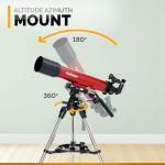 AmScope 102mm Refractor Telescope with Alt-AZ Mount