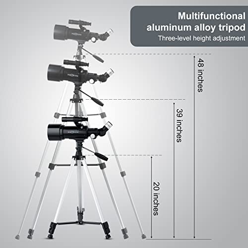 70mm Telescope with AZ Mount, Multi-Coated Optics, Phone Adapter