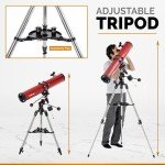 AmScope 114mm Reflector EQ Telescope Mount