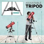 AmScope 130mm Reflector Telescope with Equatorial Mount